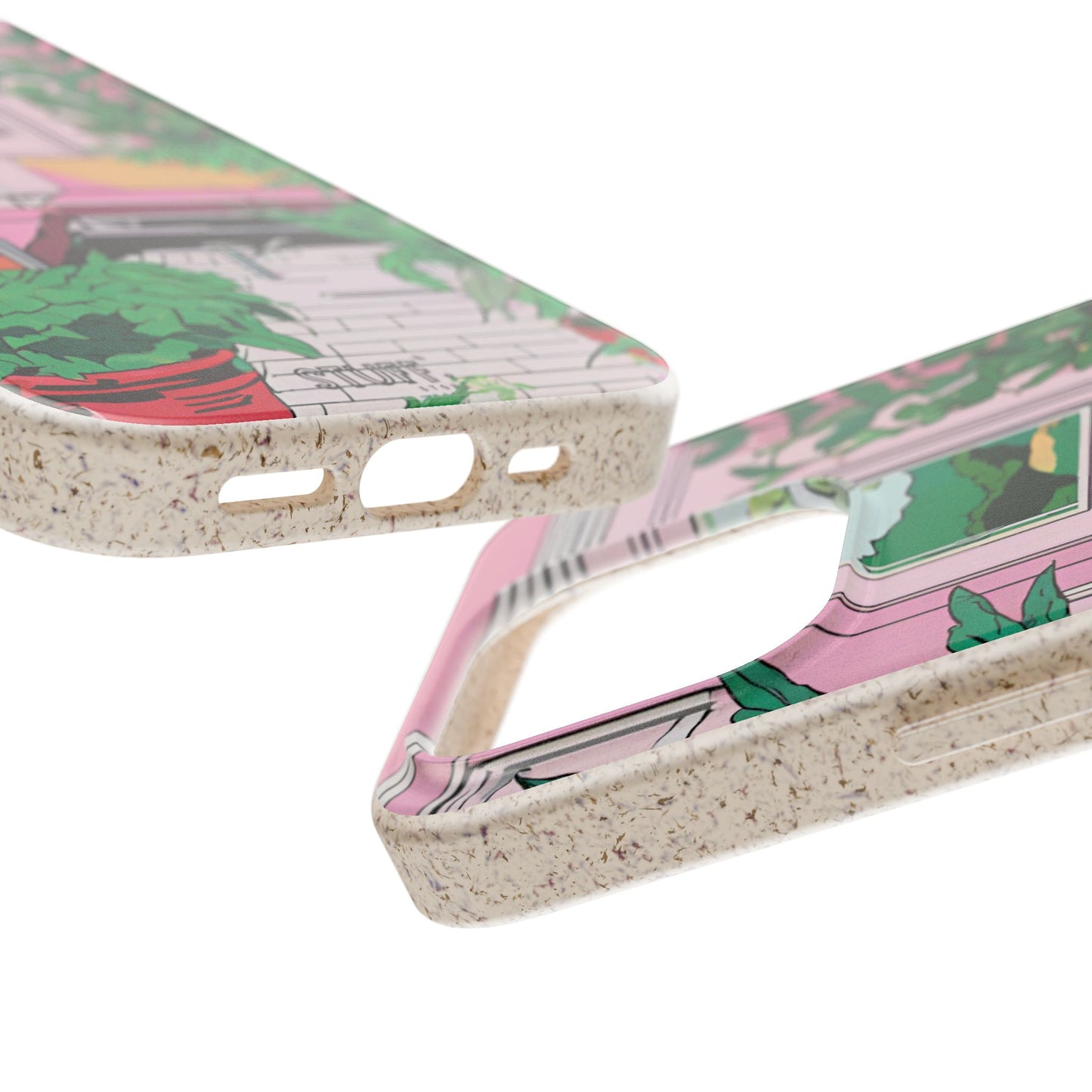 Plant Pop Case | Coque biodégradable en bambou et bioplastique avec design coloré | Parfait pour les amoureux des plantes - Avec emballage cadeau