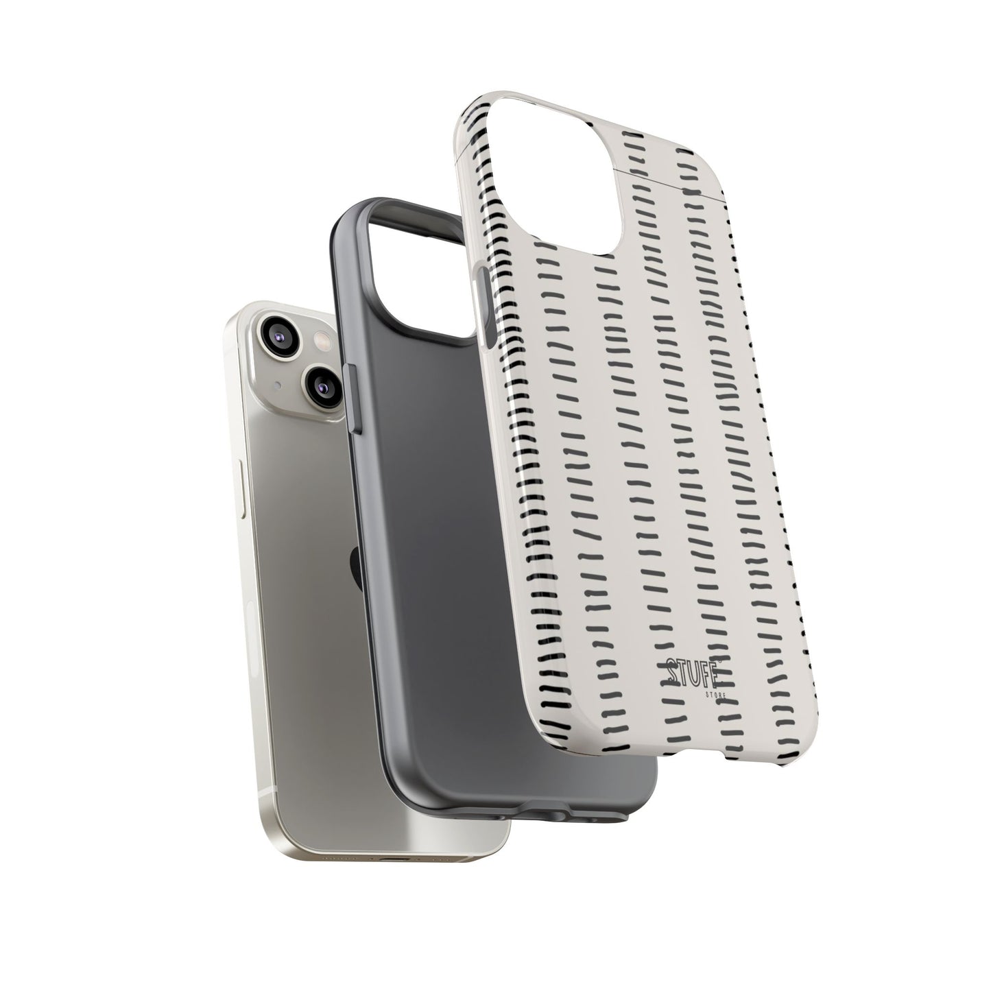 Striped Case | Coque résistante double protection antichoc - Design Minimaliste