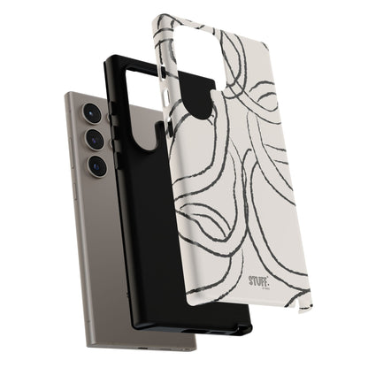 Doodly Case | Coque résistante double protection avec Design Gribouillis Minimaliste