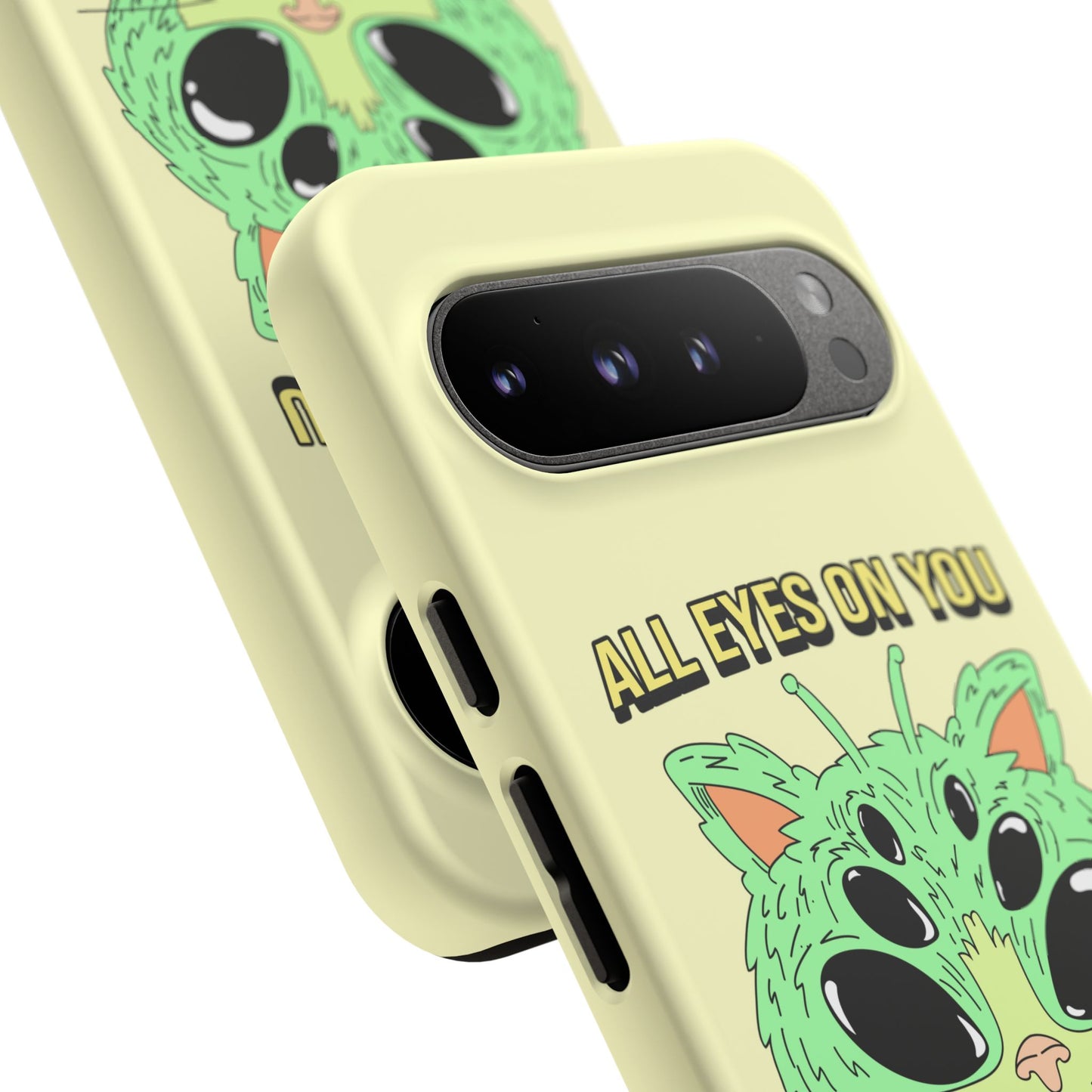 All Eyes on You Case | Coque résistante double protection avec Design Alien drôle