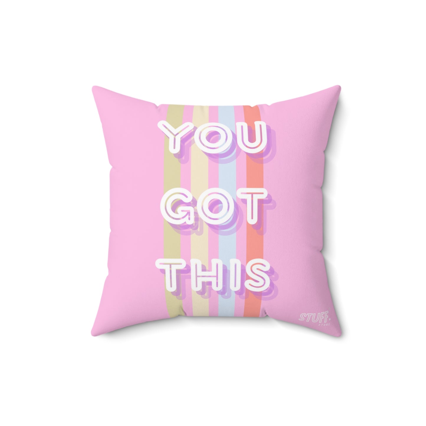 Coussin carré décoratif "You Got This"