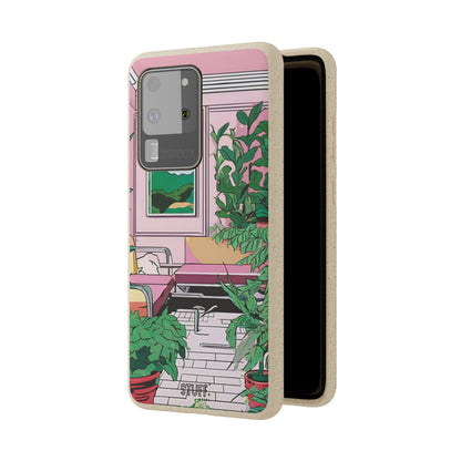 Plant Pop Case | Coque biodégradable en bambou et bioplastique avec design coloré | Parfait pour les amoureux des plantes - Avec emballage cadeau