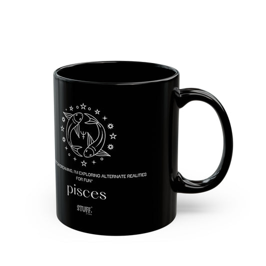 tasse noire poissons