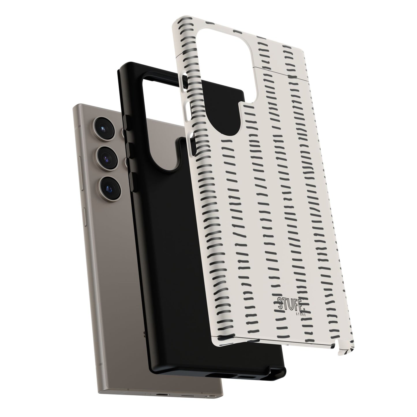 Striped Case | Coque résistante double protection antichoc - Design Minimaliste