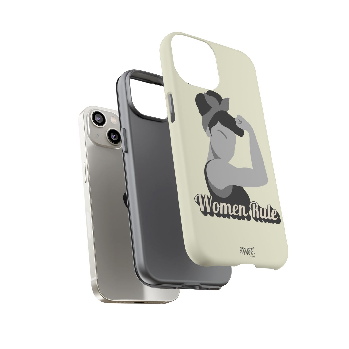 Women Rule Case | Coque résistante double protection avec Design Féministe inspirant