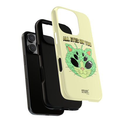 All Eyes on You Case | Coque résistante double protection avec Design Alien drôle