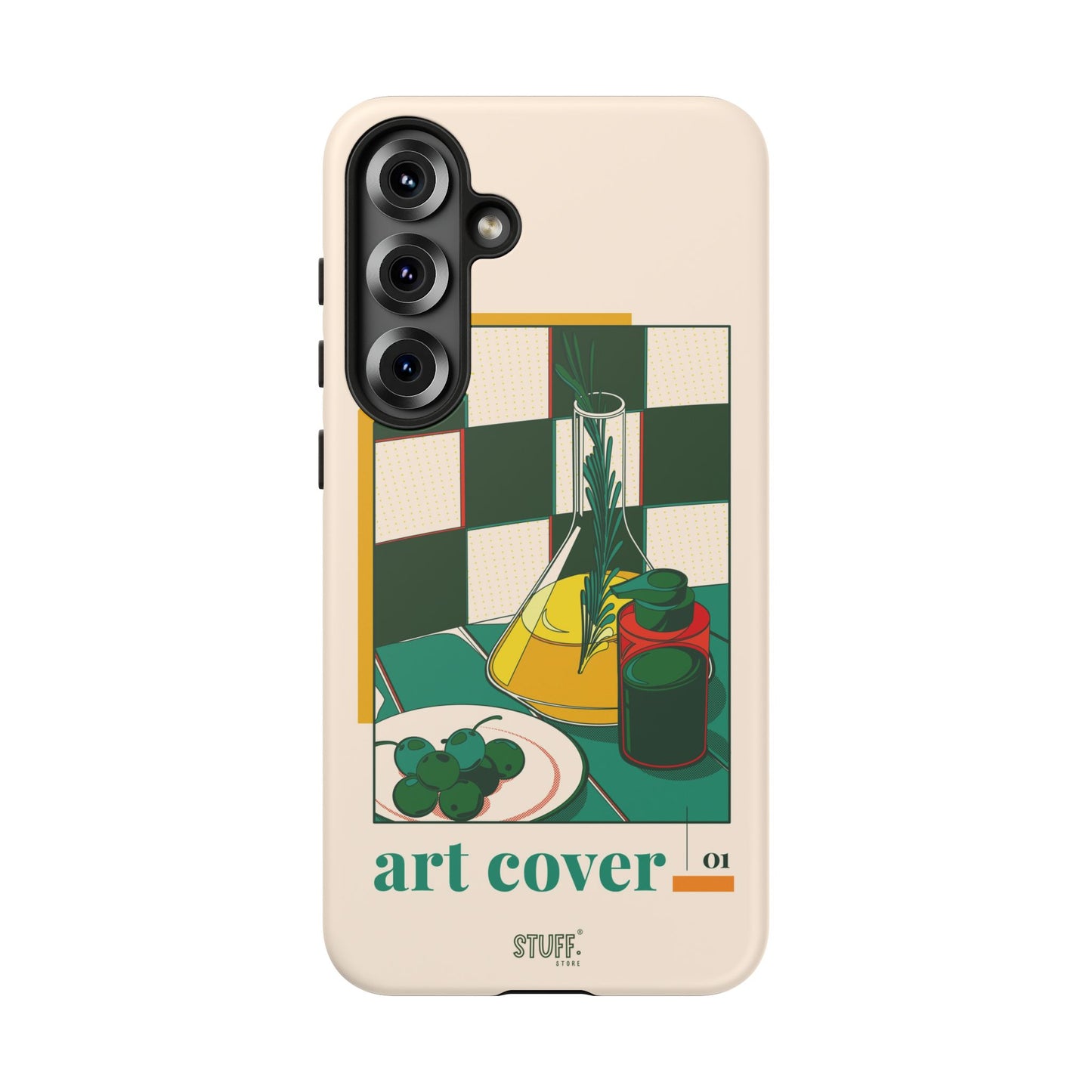 Olio d'Amore Case | Coque résistante double protection avec Design artistique Rétro