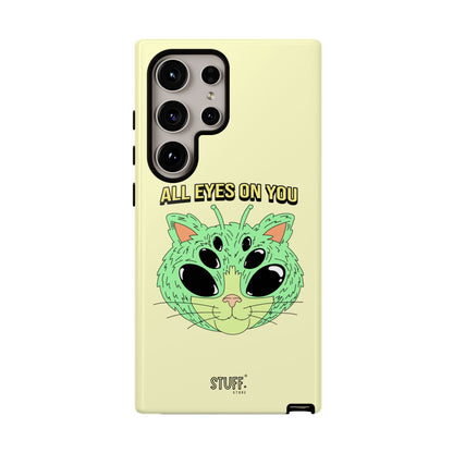 All Eyes on You Case | Coque résistante double protection avec Design Alien drôle