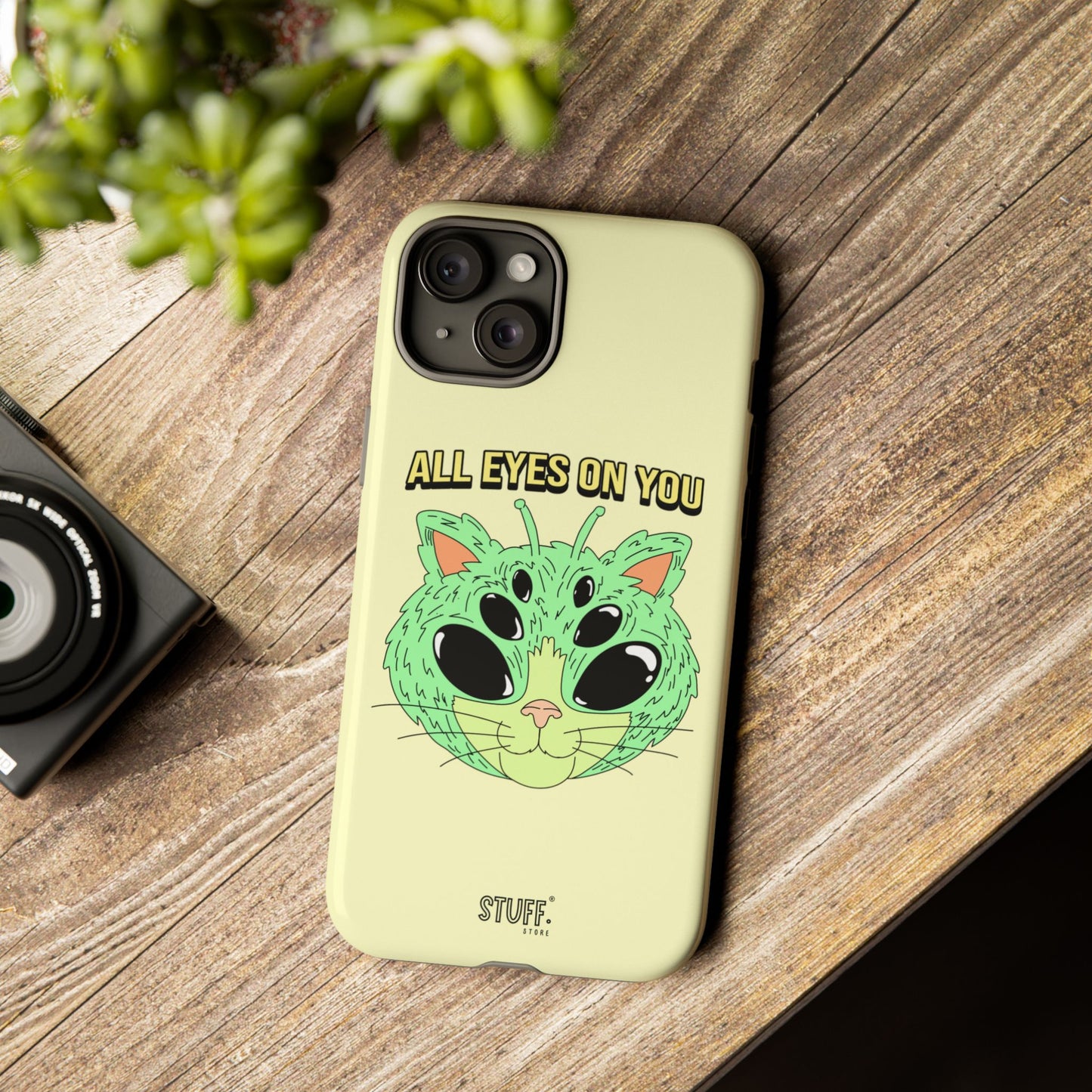 All Eyes on You Case | Coque résistante double protection avec Design Alien drôle