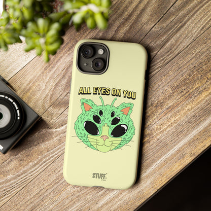 All Eyes on You Case | Coque résistante double protection avec Design Alien drôle