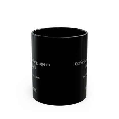 Jackie Chan's Cup | Mug en céramique noir avec citation – 330ml / 440ml