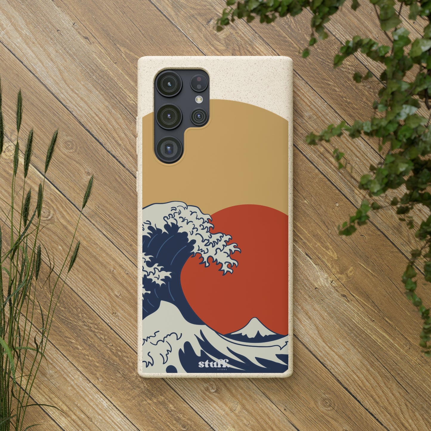 La Grande Vague | biodegradable shell in bamboo and bioplastic - inspired by Japanese art