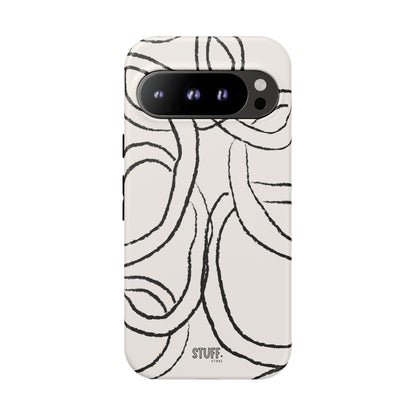 Doodly Case | Coque résistante double protection avec Design Gribouillis Minimaliste