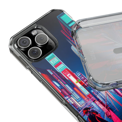 Cyber City Case | Coque transparente magnétique antichoc compatible MagSafe®