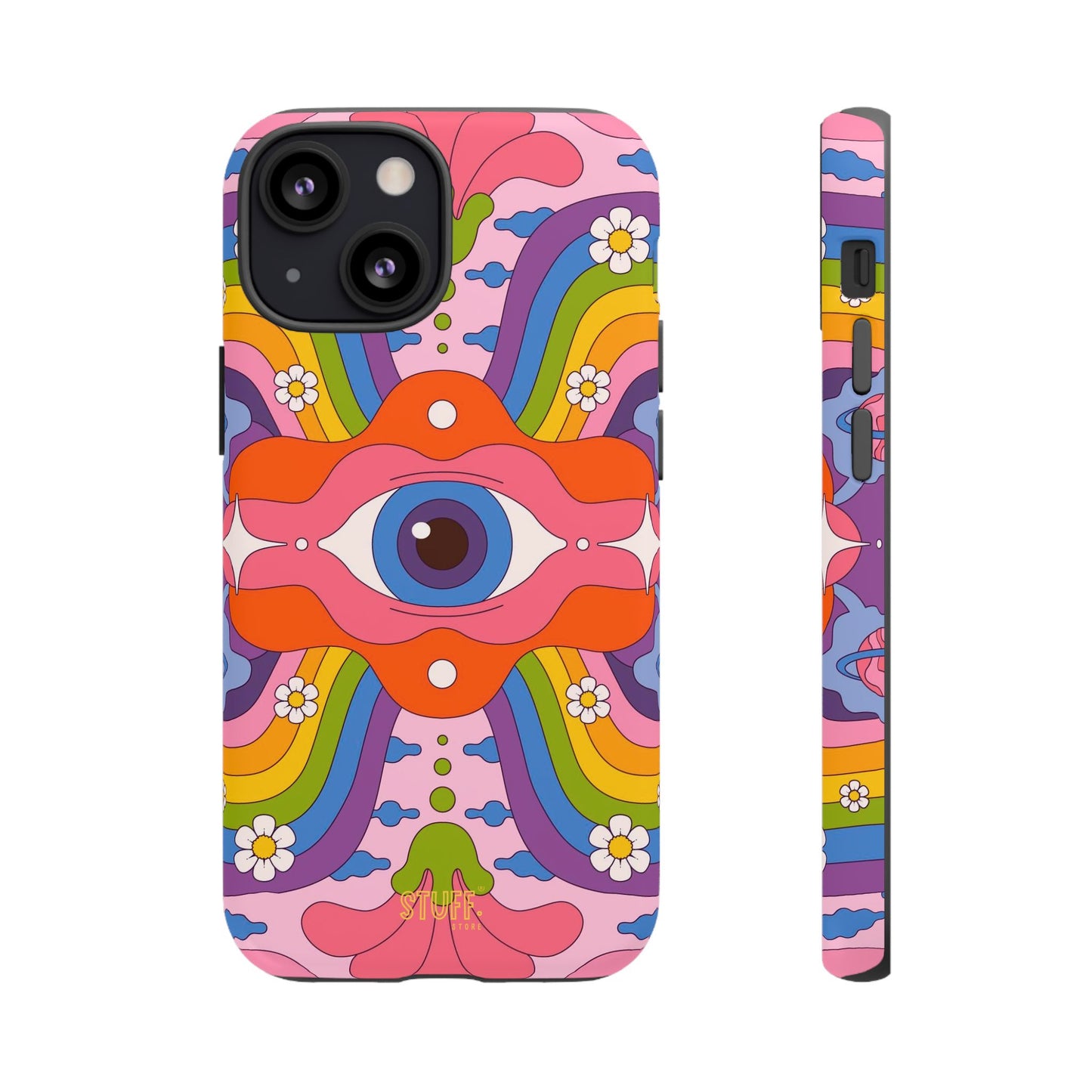 Psych Case | Coque résistante double protection avec Design Psychédélique coloré