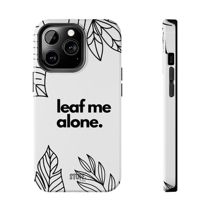 Leaf Me Case | Coque résistante double protection avec design minimaliste