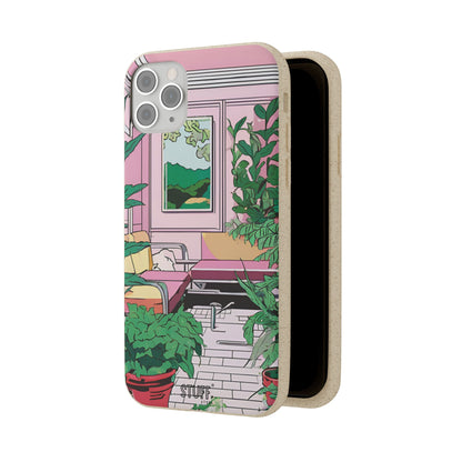 Plant Pop Case | Coque biodégradable en bambou et bioplastique avec design coloré | Parfait pour les amoureux des plantes - Avec emballage cadeau