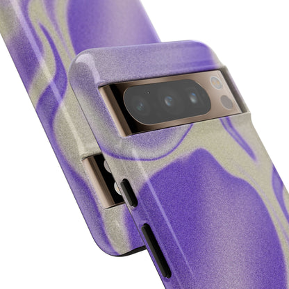 Swirly Case | Coque résistante double protection - Motif vague pourpre