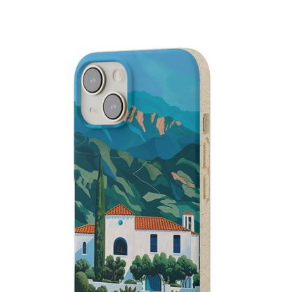 Summer Villa Case | Eco-Friendly Bamboo and Bioplastic Case with Summer Design - Available with Gift Packaging