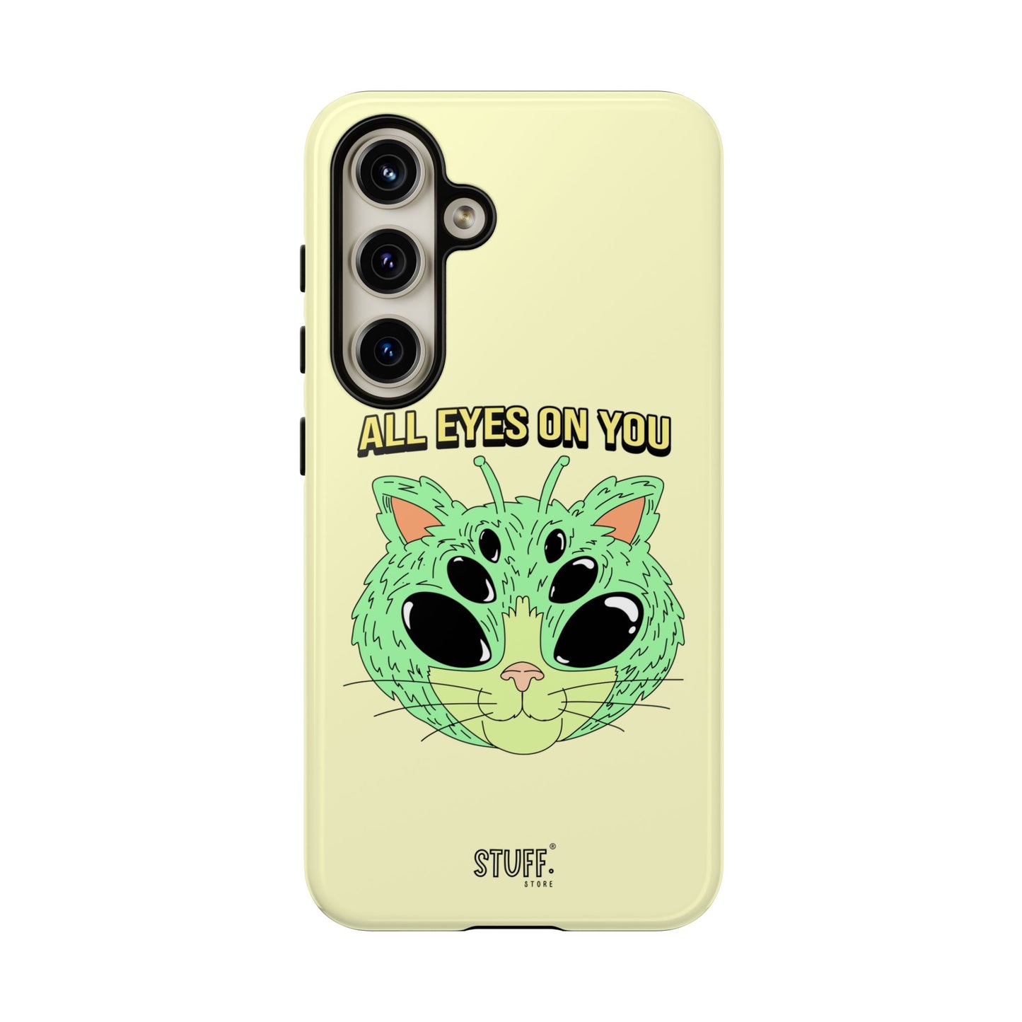 All Eyes on You Case | Coque résistante double protection avec Design Alien drôle