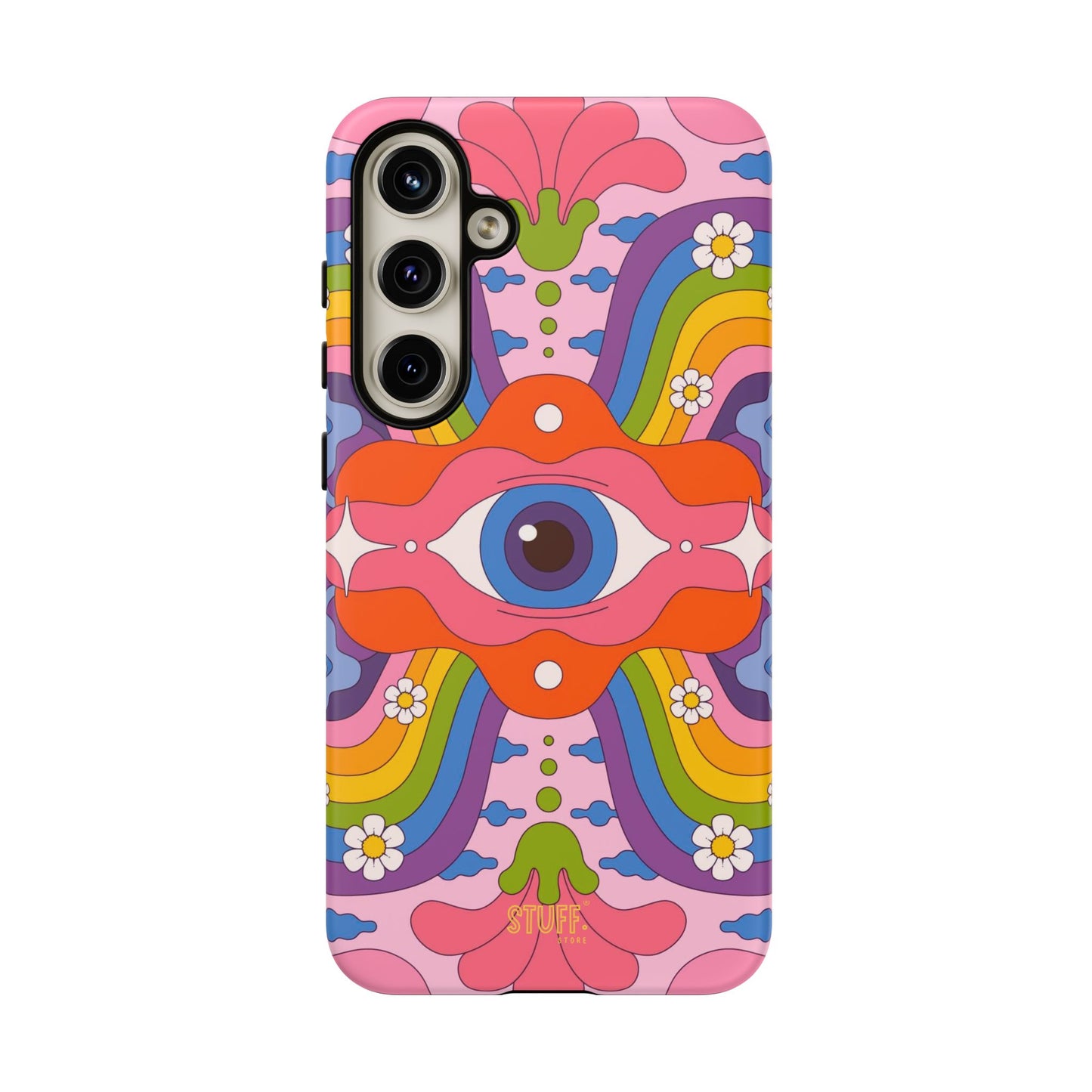 Psych Case | Coque résistante double protection avec Design Psychédélique coloré