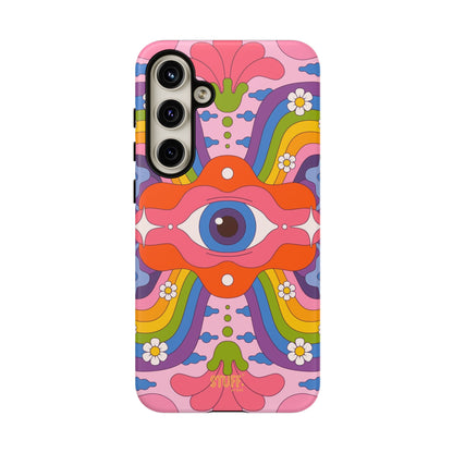 Psych Case | Coque résistante double protection avec Design Psychédélique coloré