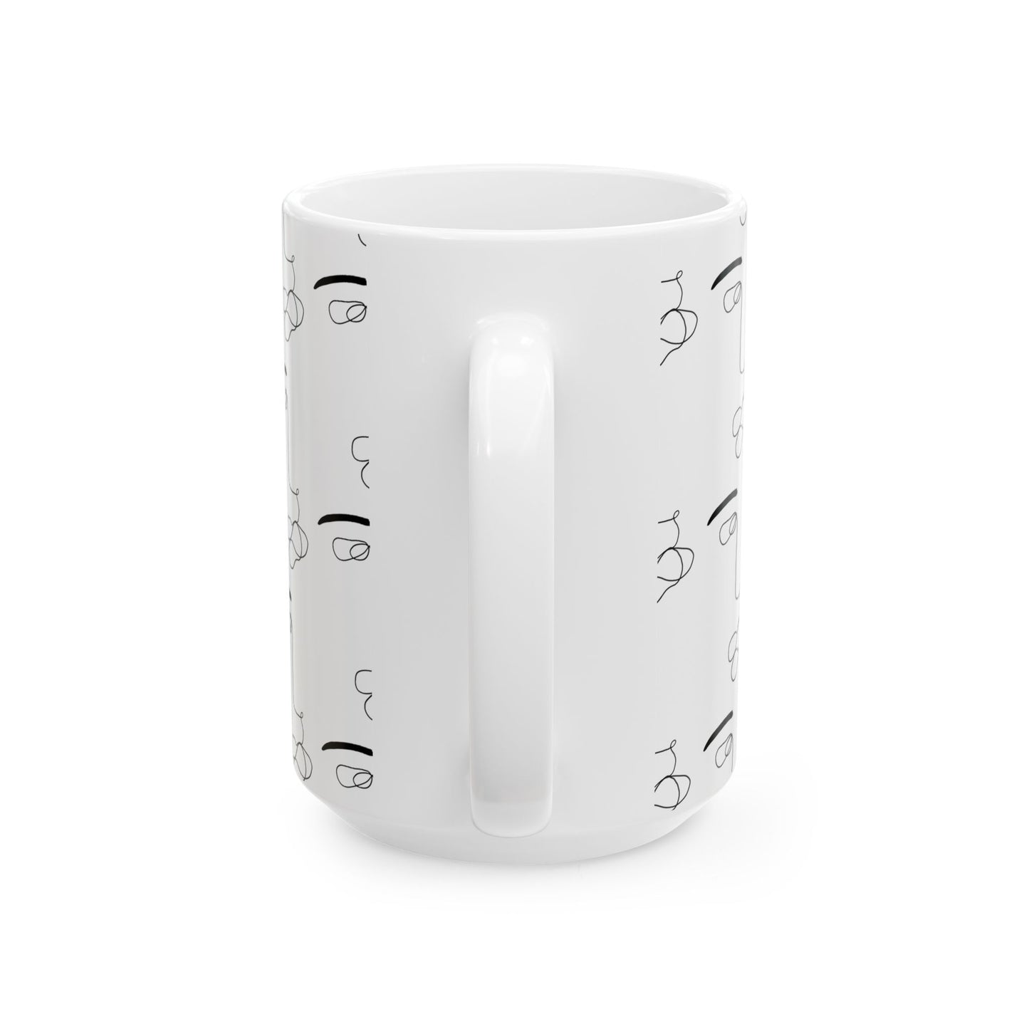 He's Art Cup | Mug en céramique avec design minimaliste – 330ml / 440ml