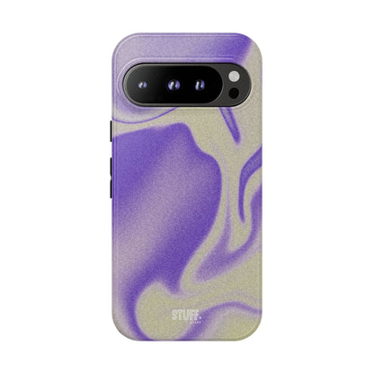 Swirly Case | Coque résistante double protection - Motif vague pourpre
