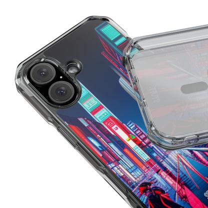 Cyber City Case | Coque transparente magnétique antichoc compatible MagSafe®