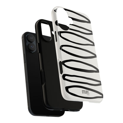 Loopy Case | Coque résistante double protection - Motif cercles abstraits