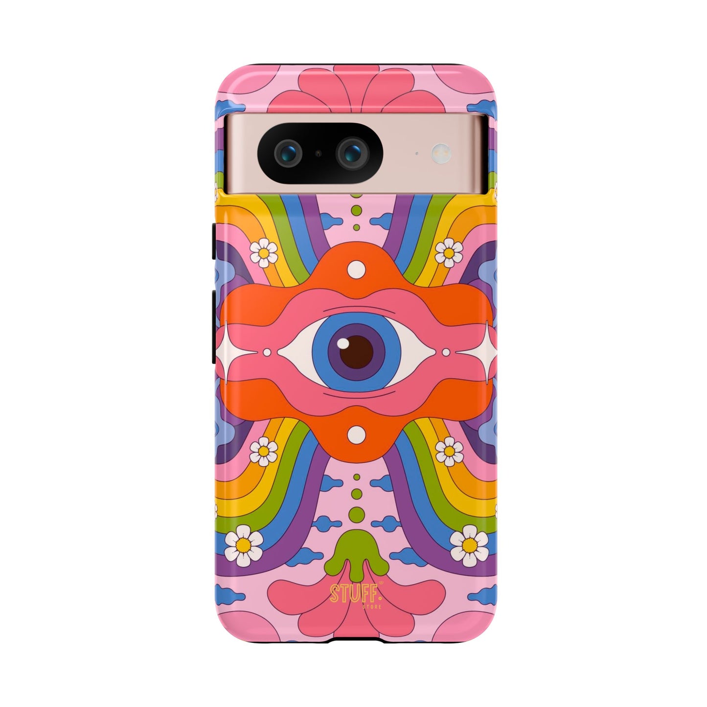Psych Case | Coque résistante double protection avec Design Psychédélique coloré