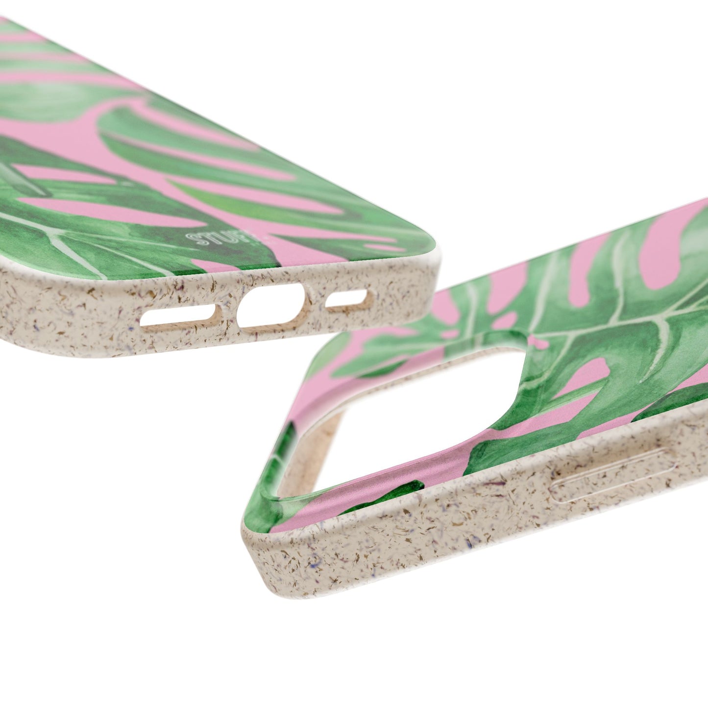 Monstera Case | Eco-Friendly Bamboo and Bioplastic Shell Monstera Leaves Pattern - Available with Gift Packaging