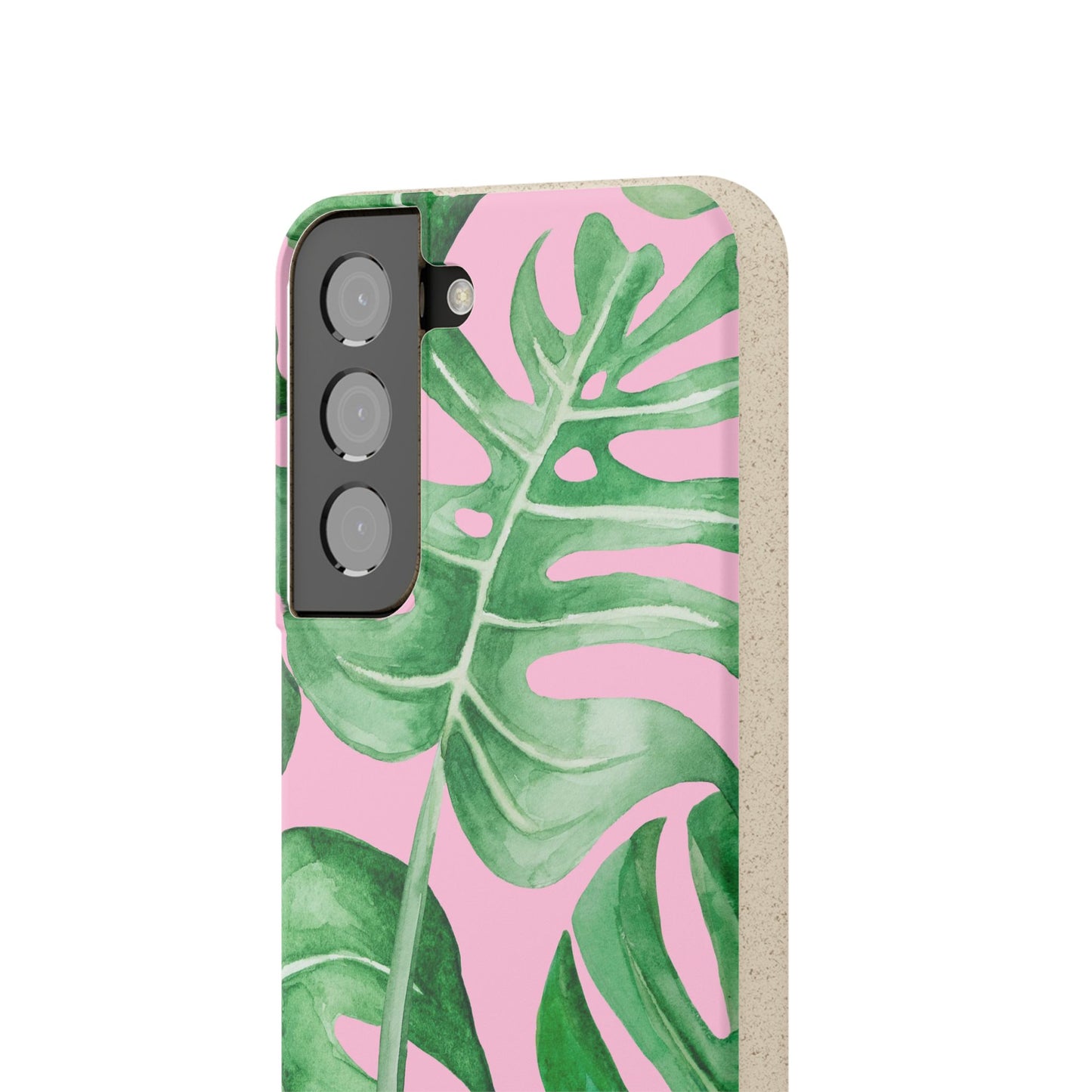 Monstera Case | Eco-Friendly Bamboo and Bioplastic Shell Monstera Leaves Pattern - Available with Gift Packaging