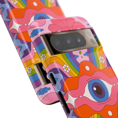 Psych Case | Coque résistante double protection avec Design Psychédélique coloré