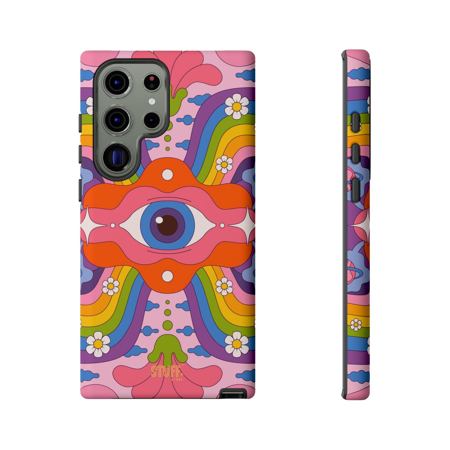 Psych Case | Coque résistante double protection avec Design Psychédélique coloré
