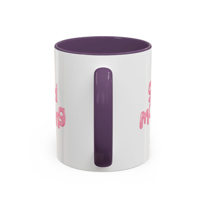 Balloon Cup | Two-tone ceramic mug with "balloon" lettering - 330ml