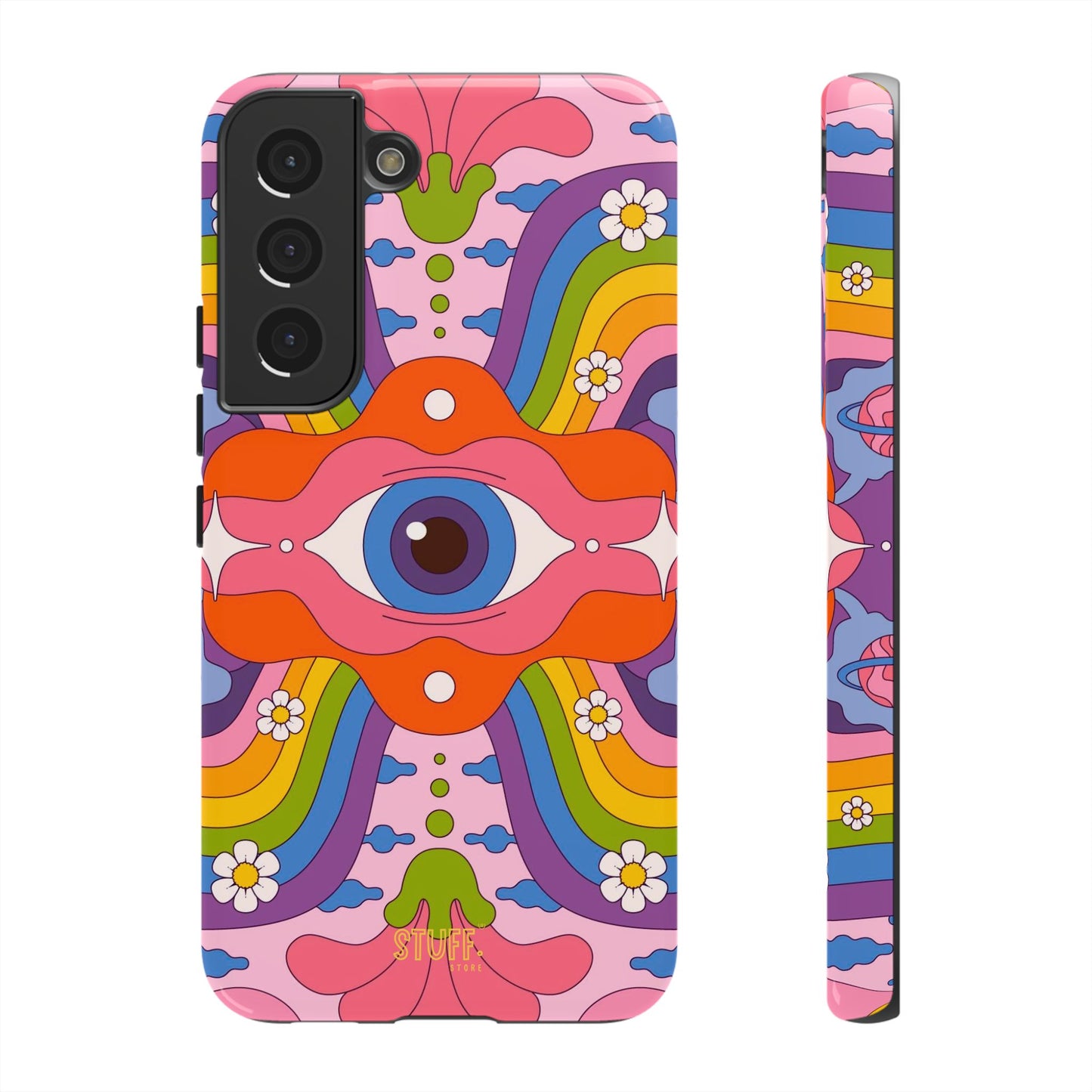 Psych Case | Coque résistante double protection avec Design Psychédélique coloré