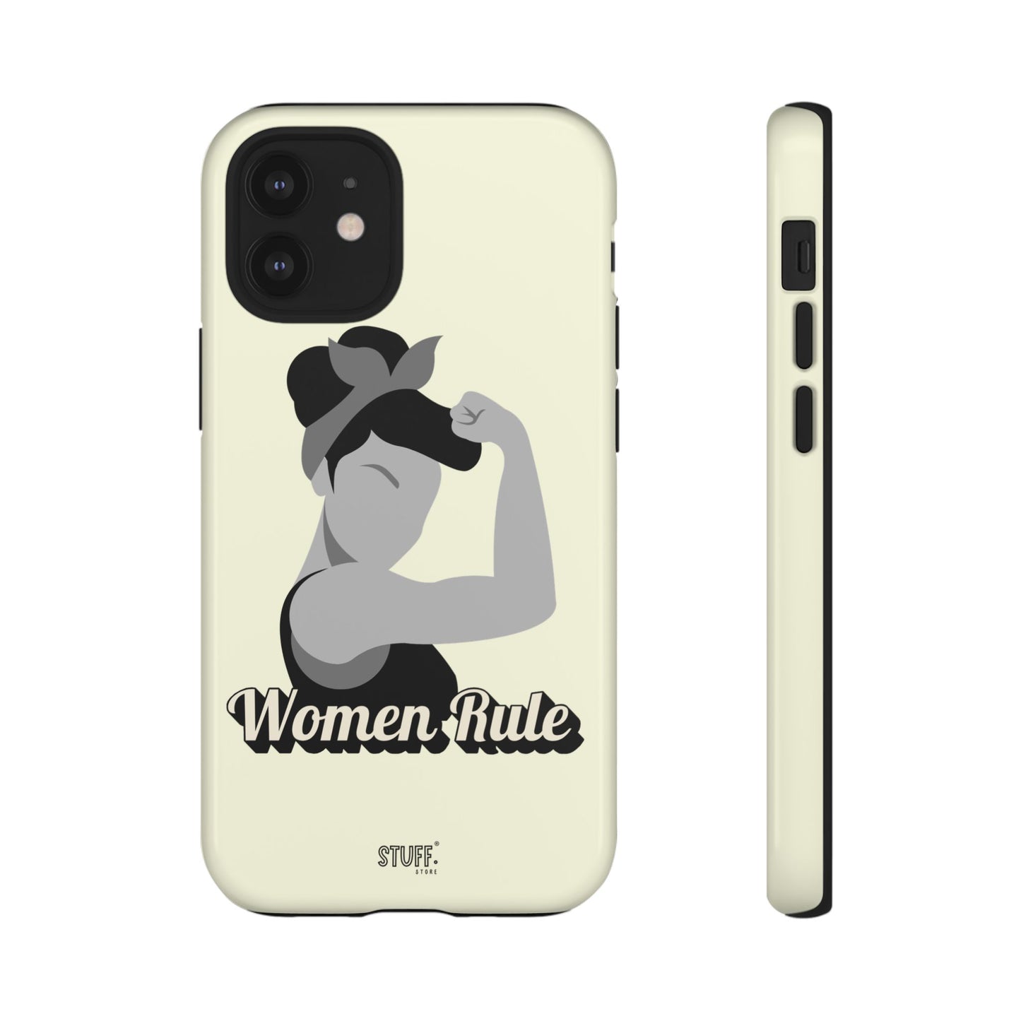 Women Rule Case | Coque résistante double protection avec Design Féministe inspirant