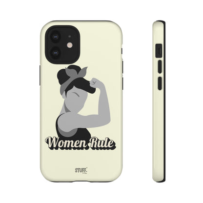 Women Rule Case | Coque résistante double protection avec Design Féministe inspirant