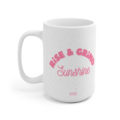 taza de levantarse y moler