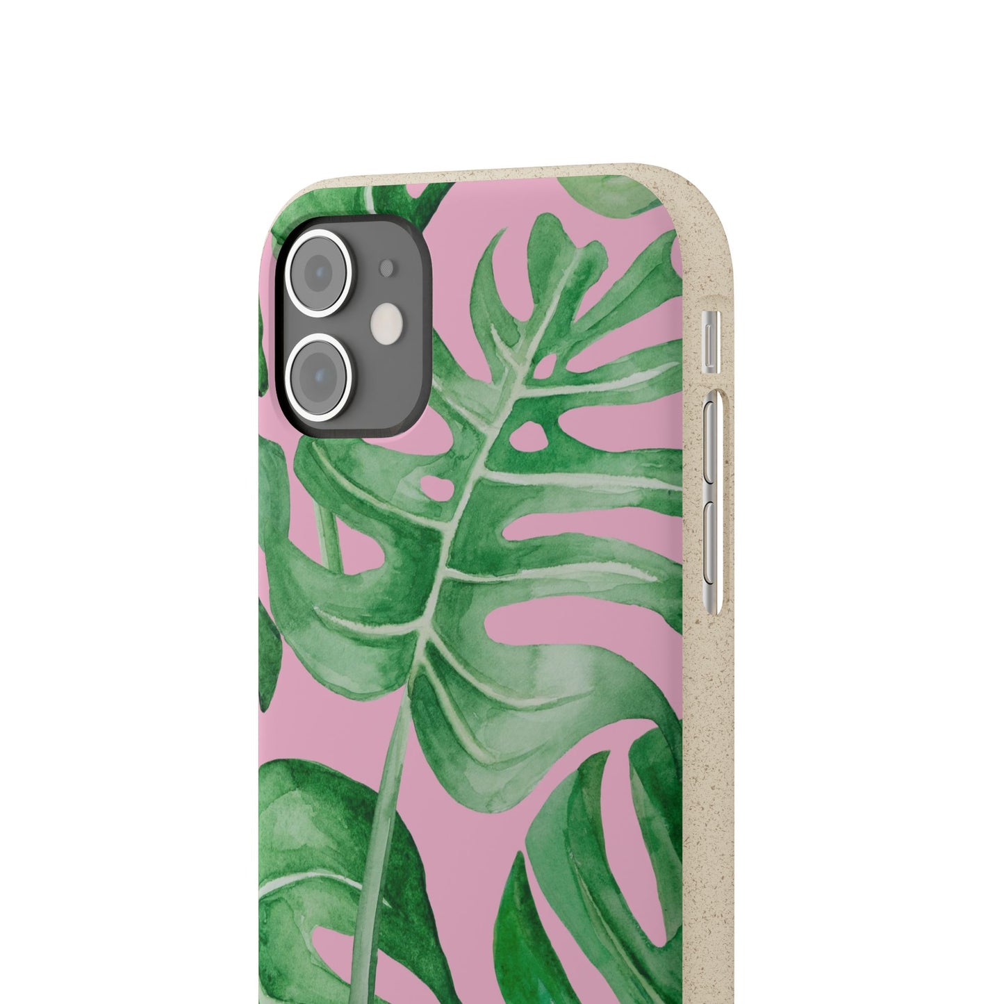 Monstera Case | Eco-Friendly Bamboo and Bioplastic Shell Monstera Leaves Pattern - Available with Gift Packaging