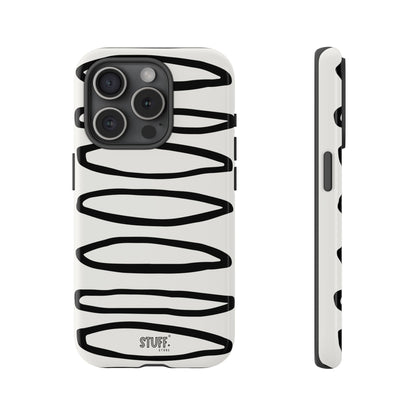 Loopy Case | Coque résistante double protection - Motif cercles abstraits