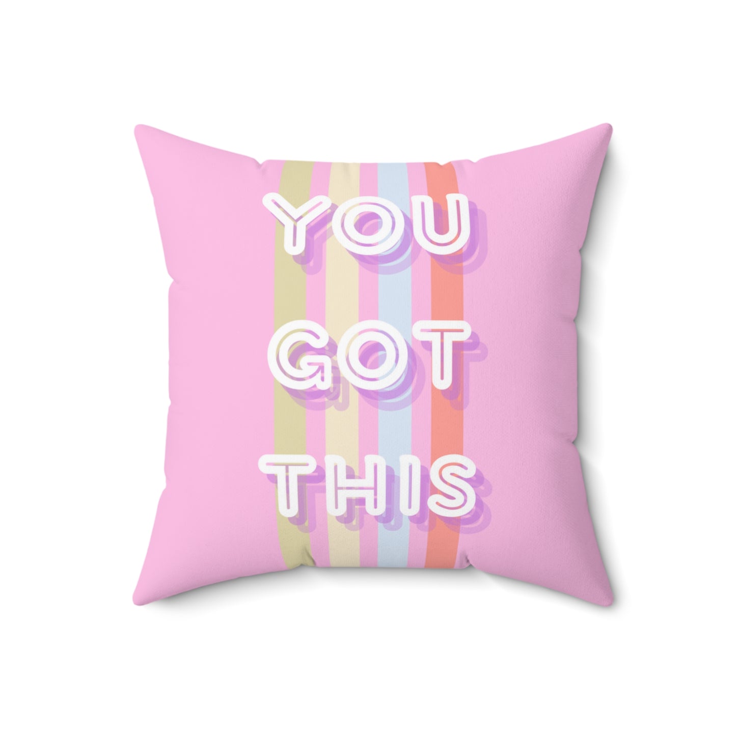Coussin carré décoratif "You Got This"