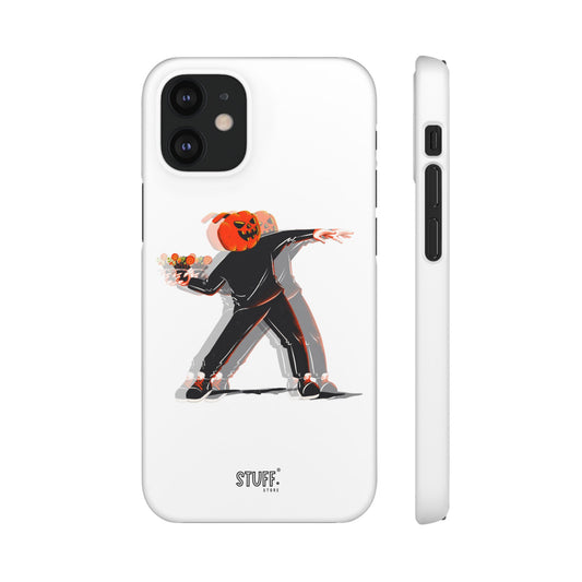 Pumpksy | Coque snap légère et résistante inspiration Banksy – Blanc