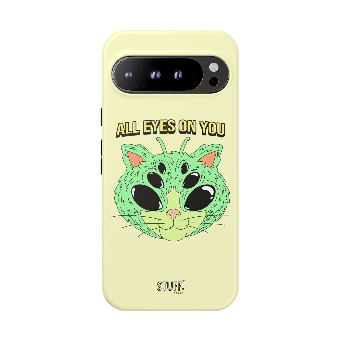 All Eyes on You Case | Coque résistante double protection avec Design Alien drôle