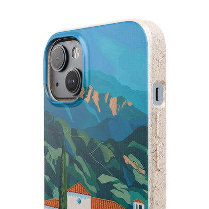 Summer Villa Case | Eco-Friendly Bamboo and Bioplastic Case with Summer Design - Available with Gift Packaging