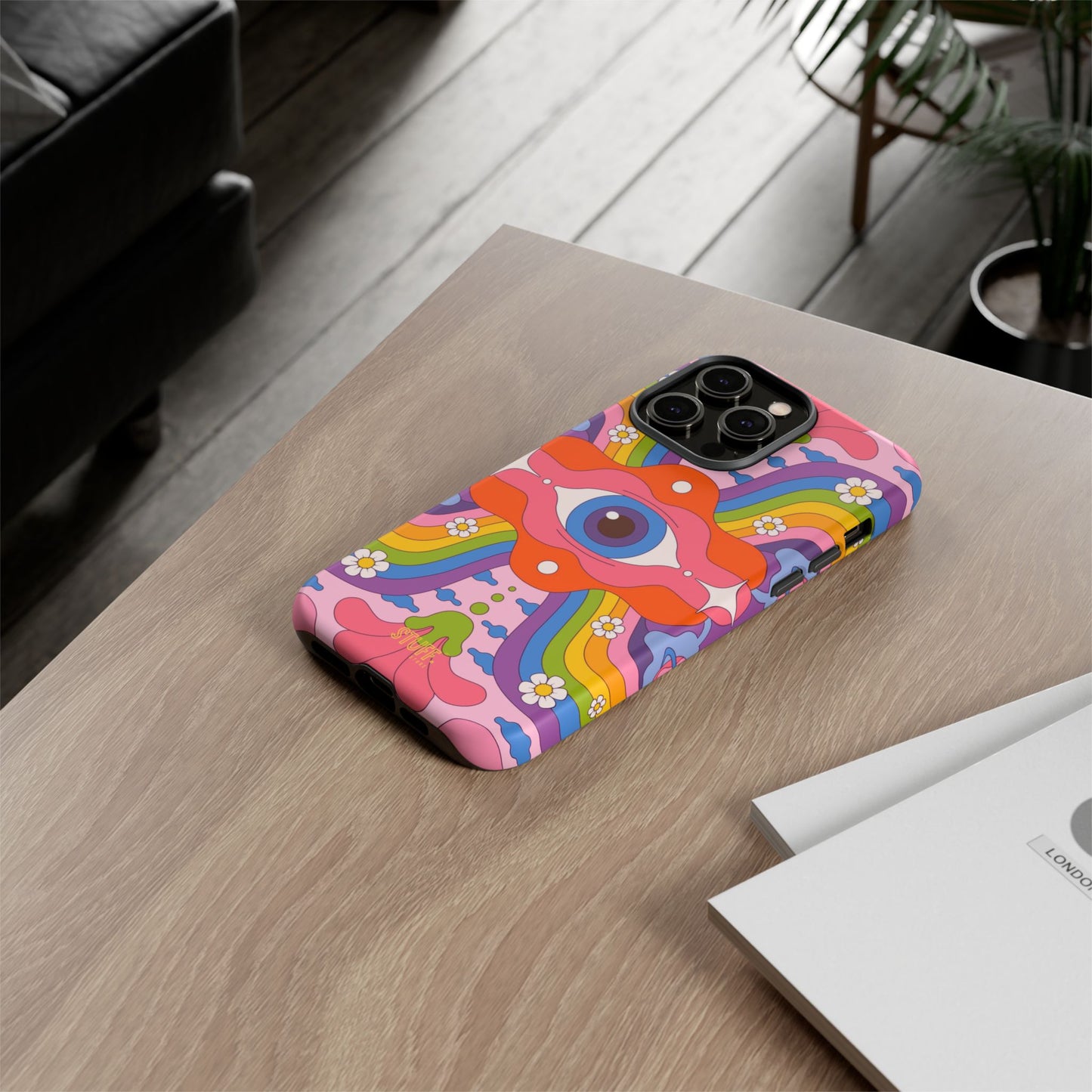 Psych Case | Coque résistante double protection avec Design Psychédélique coloré