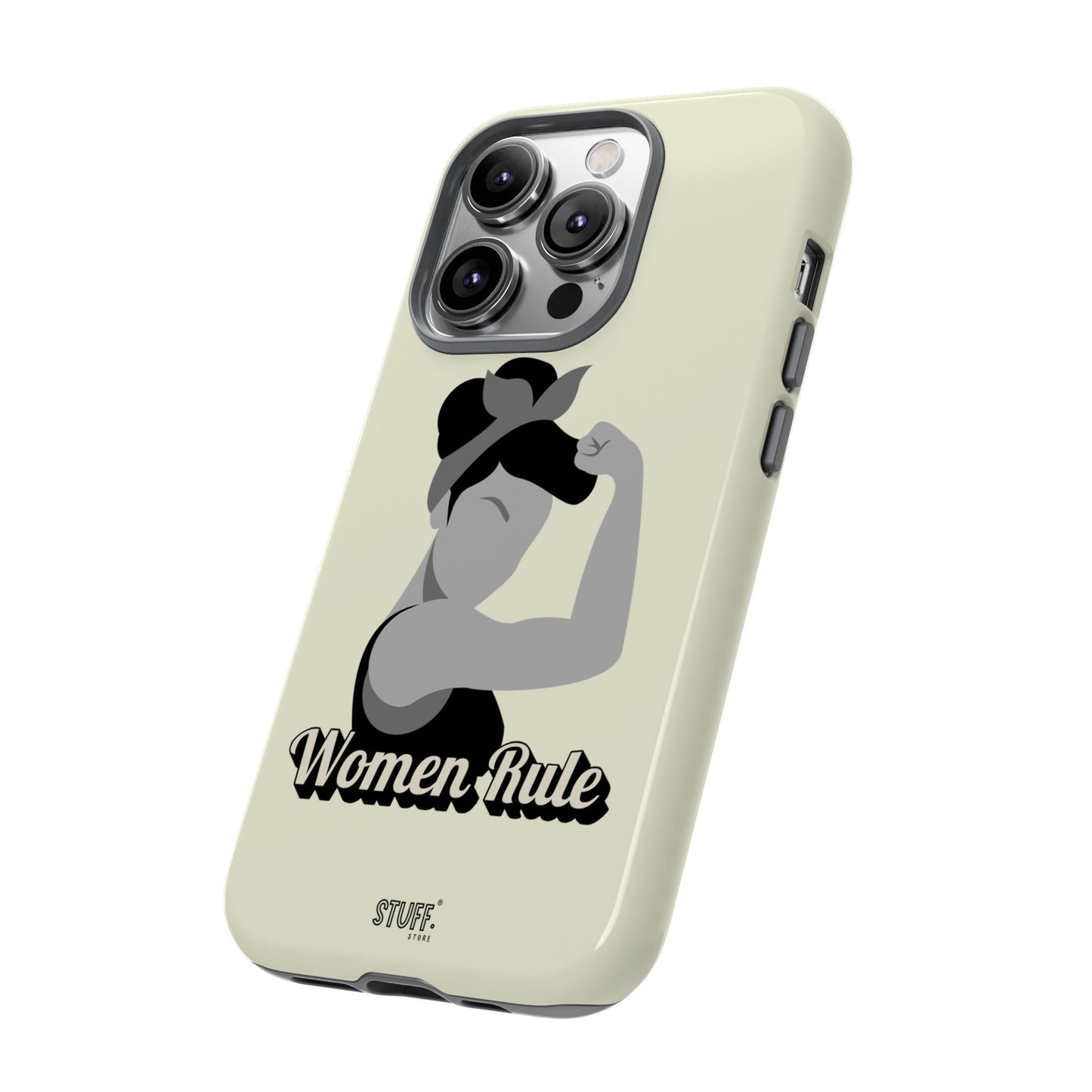 Women Rule Case | Coque résistante double protection avec Design Féministe inspirant
