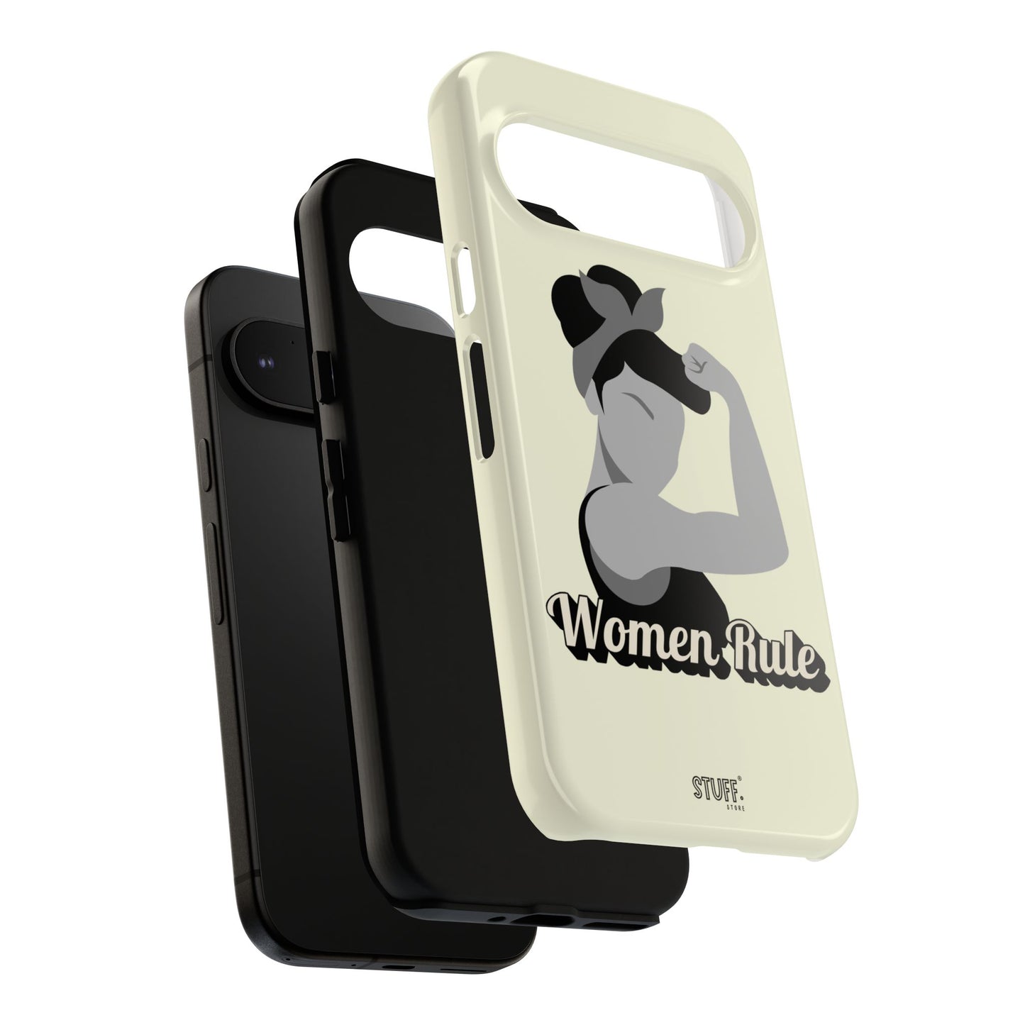Women Rule Case | Coque résistante double protection avec Design Féministe inspirant