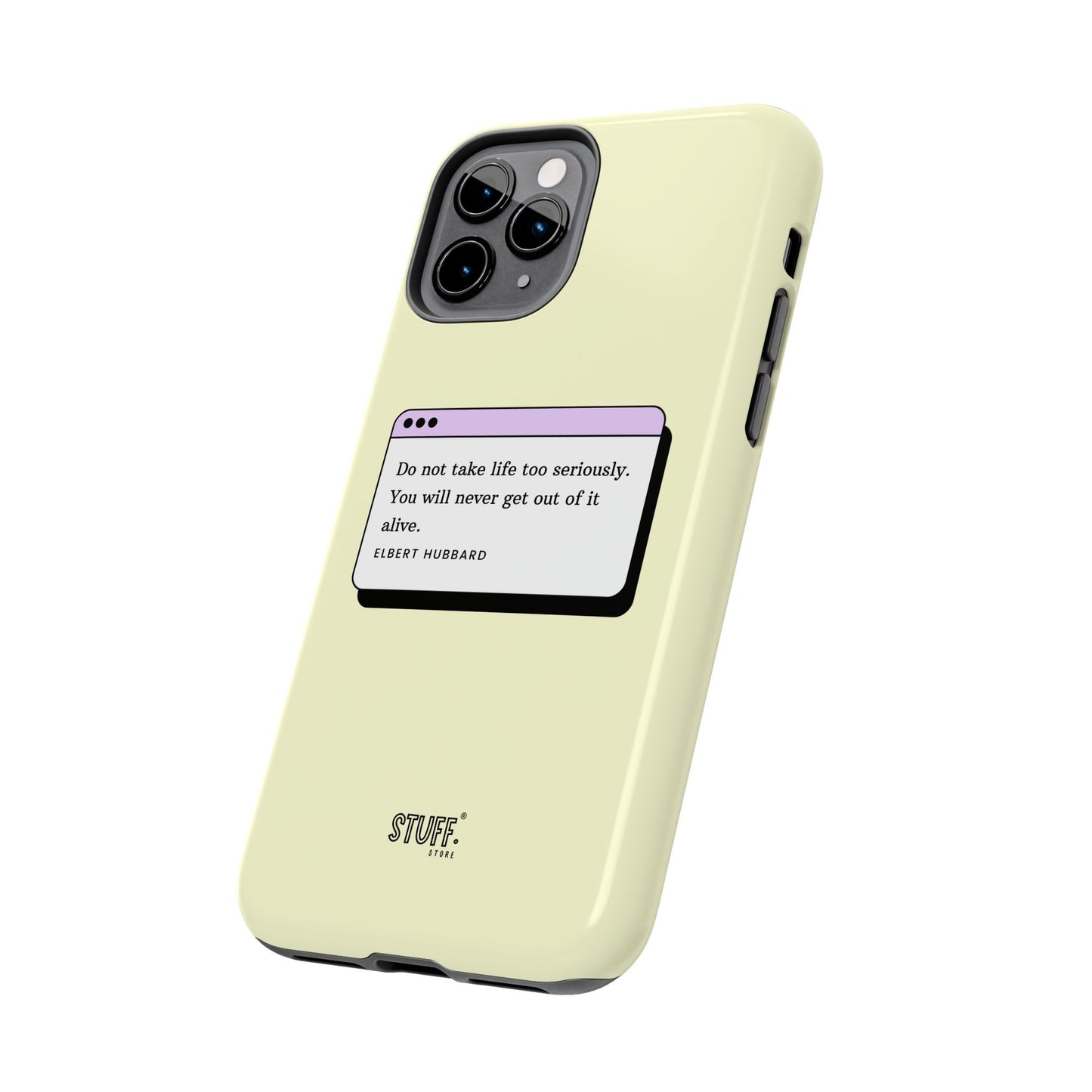 Window Case | Coque résistante à double protection avec citation – Design minimal & message puissant